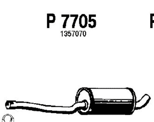 Centre Muffler (P7705)