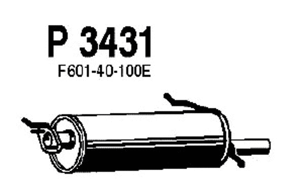 Rear Muffler (P3431)
