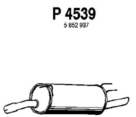 Rear Muffler (P4539)