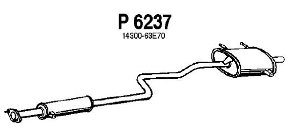 Rear Muffler (P6237)