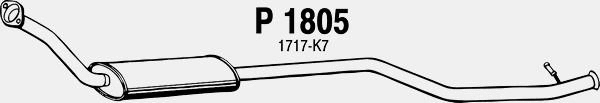 Centre Muffler (P1805)