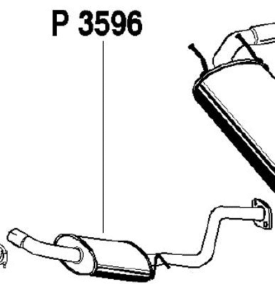 Centre Muffler (P3596)