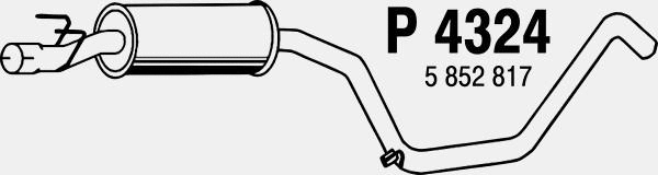 Centre Muffler (P4324)