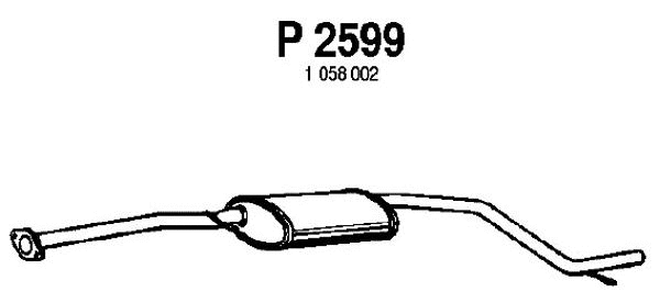 Centre Muffler (P2599)