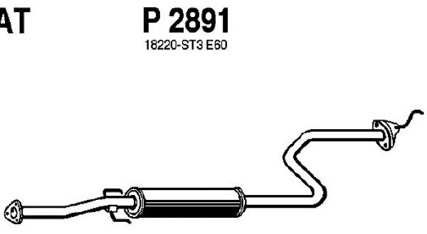 Centre Muffler (P2891)
