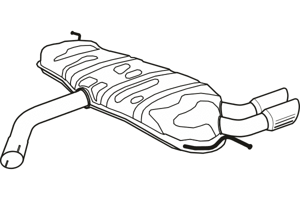 Rear Muffler (P7155)