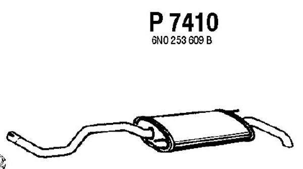 Rear Muffler (P7410)