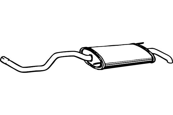Rear Muffler (P5521)