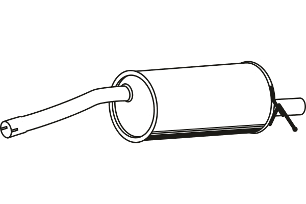 Rear Muffler (P19010)