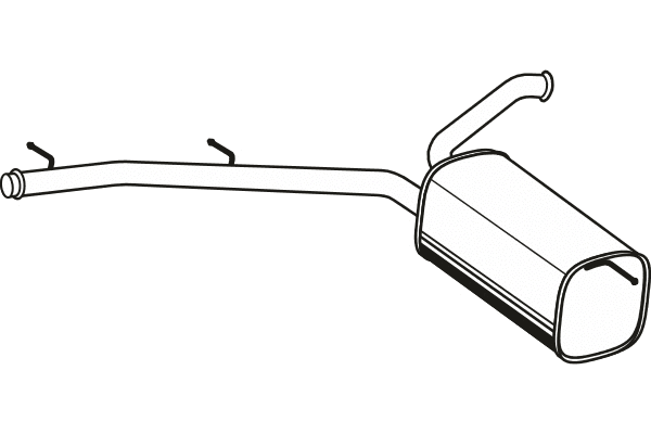 Rear Muffler (P1718)