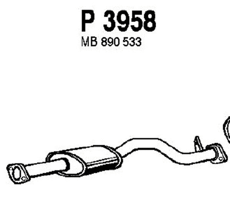 Centre Muffler (P3958)
