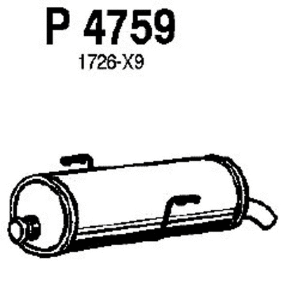 Rear Muffler (P4759)