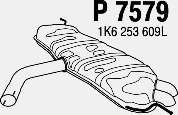 Rear Muffler (P7579)