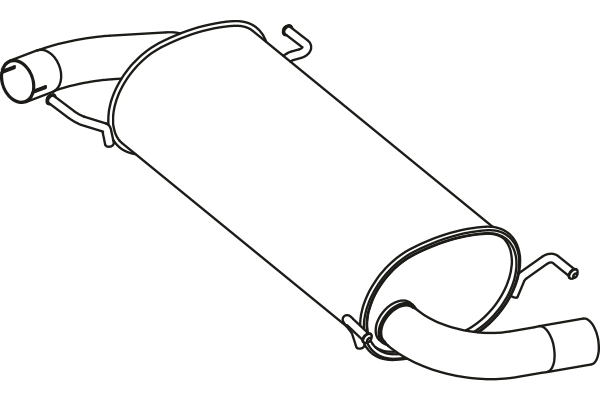 Rear Muffler (P17114)