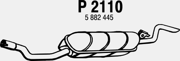 Rear Muffler (P2110)