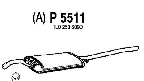Rear Muffler (P5511)