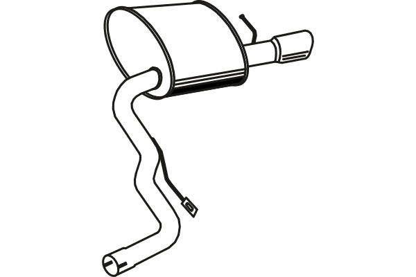 Rear Muffler (P1338)