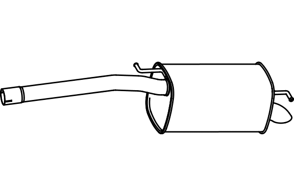 Rear Muffler (P72145)