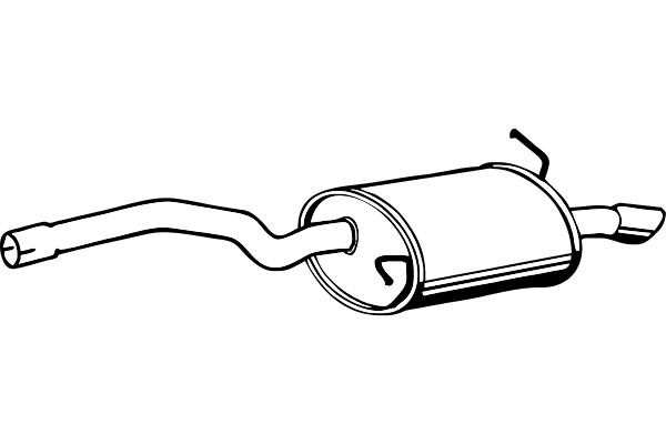 Rear Muffler (P1260)