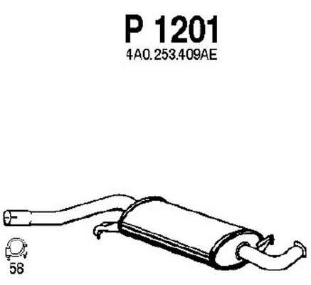 Centre Muffler (P1201)