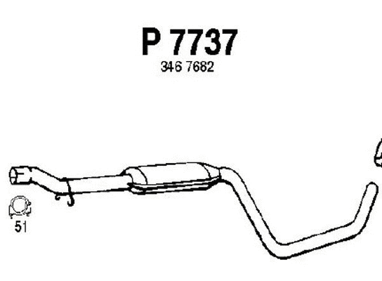 Centre Muffler (P7737)