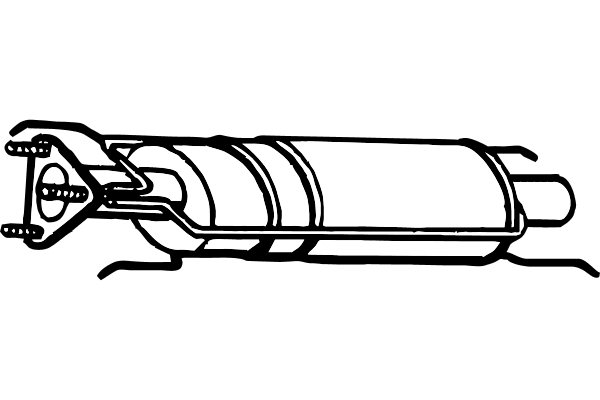 Soot/Particulate Filter, exhaust system (P9905DPF)