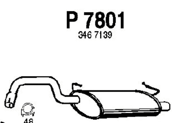 Rear Muffler (P7801)