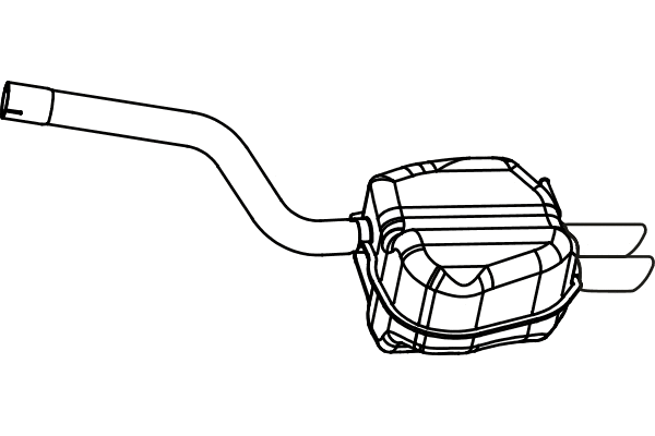 Rear Muffler (P72023)