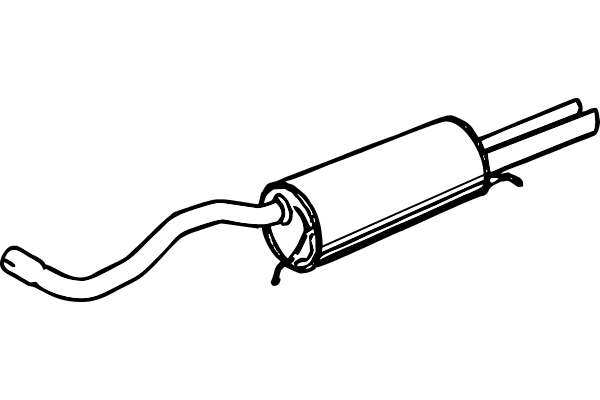 Rear Muffler (P1237)