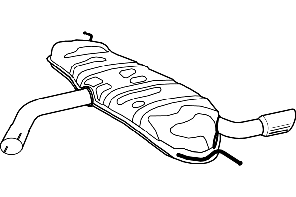 Rear Muffler (P1272)