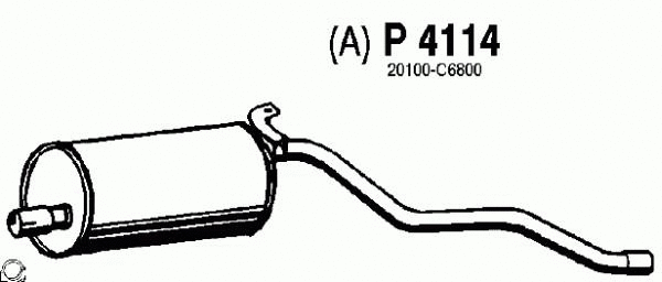 Rear Muffler (P4114)