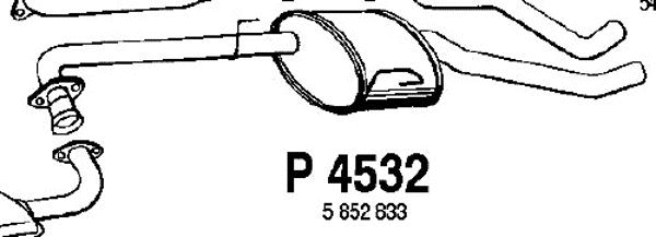 Centre Muffler (P4532)