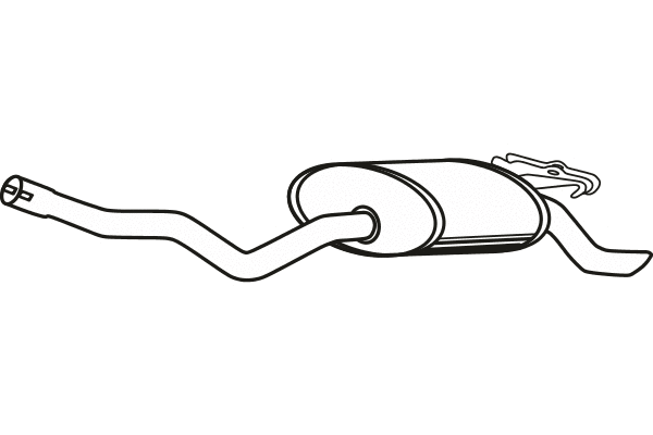 Rear Muffler (P3613)