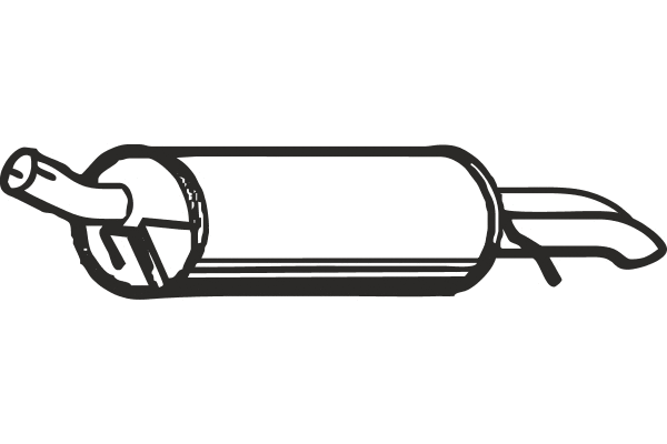 Rear Muffler (P1362)