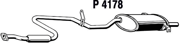 Rear Muffler (P4178)