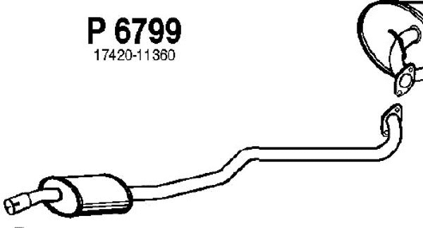 Centre Muffler (P6799)