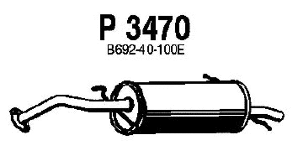 Rear Muffler (P3470)