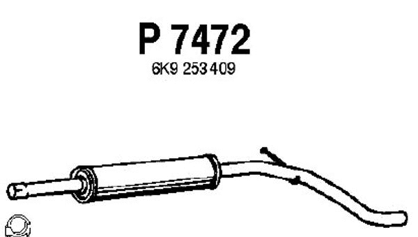 Centre Muffler (P7472)