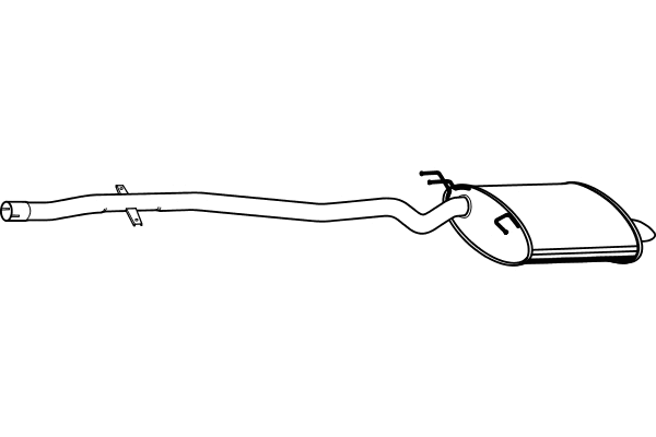 Rear Muffler (P1579)