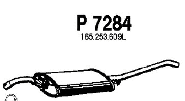 Rear Muffler (P7284)