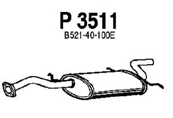 Rear Muffler (P3511)