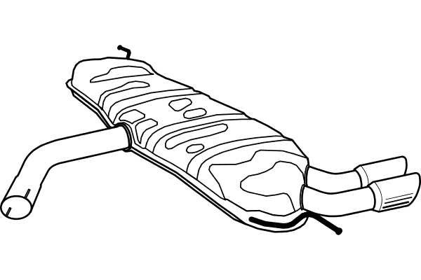 Rear Muffler (P1278)
