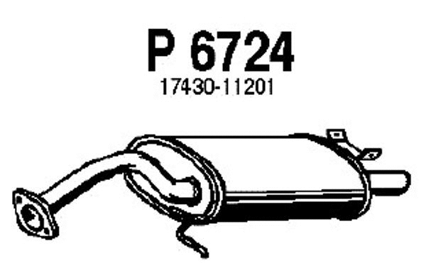 Rear Muffler (P6724)