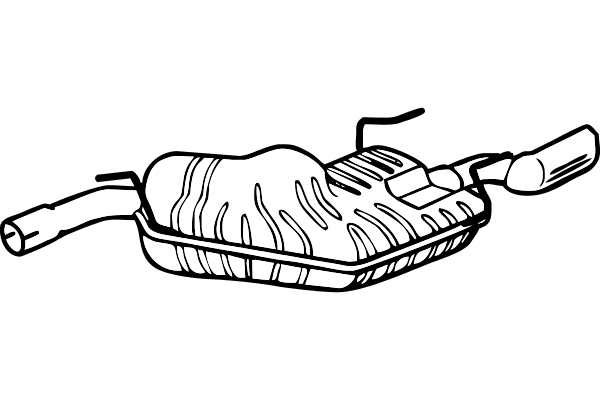 Rear Muffler (P5390)