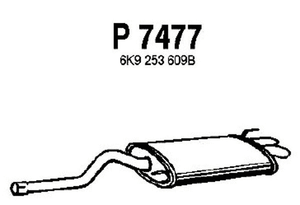 Rear Muffler (P7477)