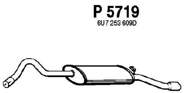 Rear Muffler (P5719)