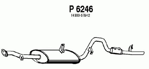 Rear Muffler (P6246)