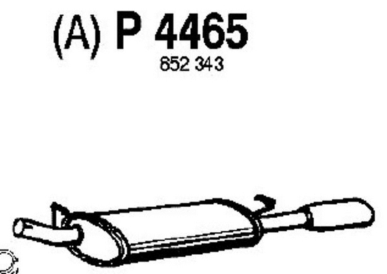 Rear Muffler (P4465)