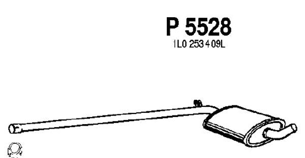 Centre Muffler (P5528)