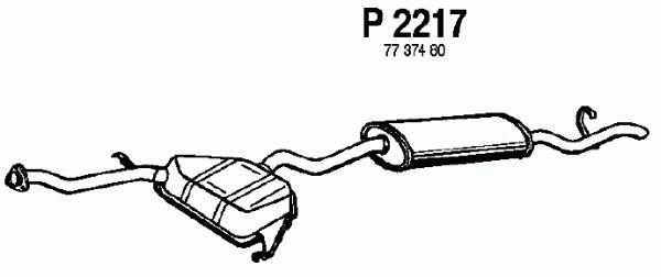 Rear Muffler (P2217)